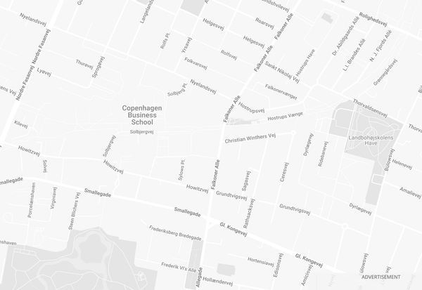 Kort over Falkoner Allé 13, Frederiksberg