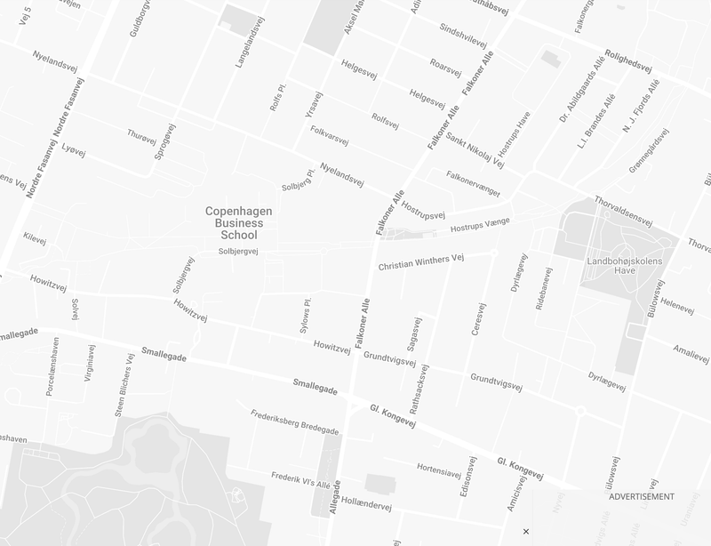 Kort over Falkoner Allé 13, Frederiksberg